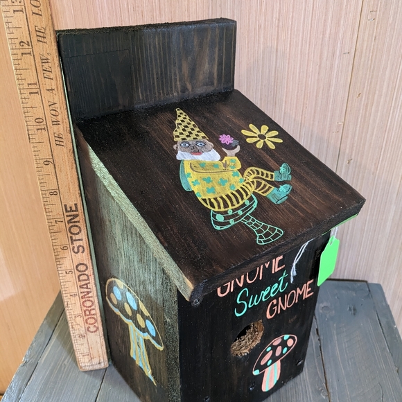 Handmade GNOME Cedar Wood Birdhouse - Picture 5 of 8